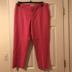Gap slim cropped PlNK ankle pants! Super fun!