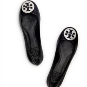 Tory Burch Black Reva Flat