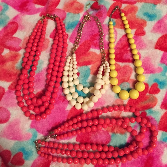 Big beaded statement necklaces