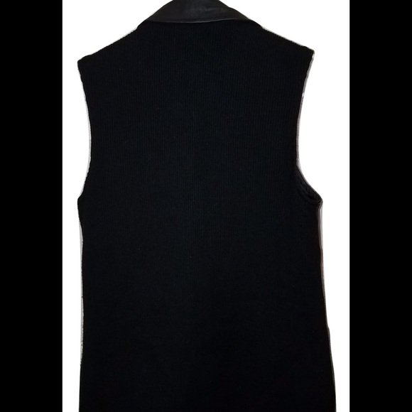 Boutique Europa by Newport News Leather Vest - Picture 2 of 2