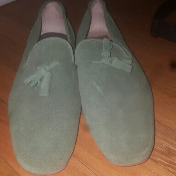 ASOS Olive Suede Tassle Loafers - Picture 4 of 4