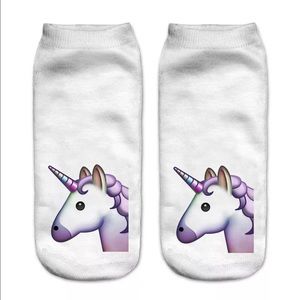 🦄 2 for $12 Ankle Emoji Sock fits up to Womens 9