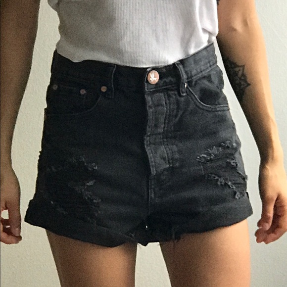 one teaspoon black denim shorts