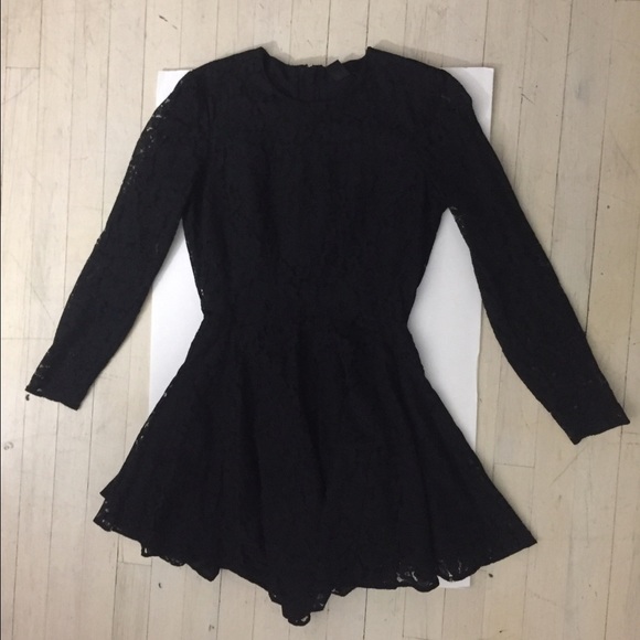 Black lace dress