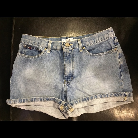 High waisted Tommy Hilfiger jean shorts