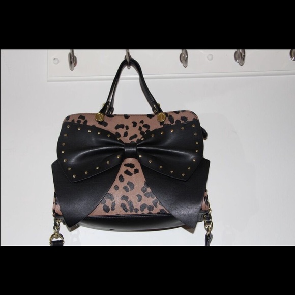 Betsy Johnson black/leopard purse (HOLD FOR elis)