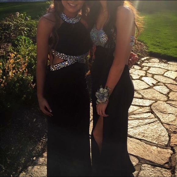 Prom dress on the left