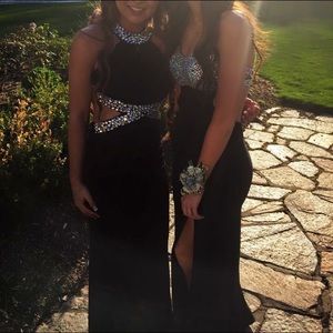 Prom dress on the left