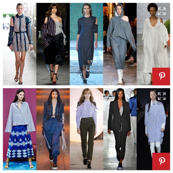 BackInStock! One Shldr Cutout Blue Striped Blouse - Picture 2 of 7