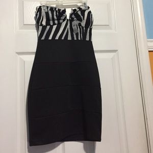Zebra Print Bodycon Dress