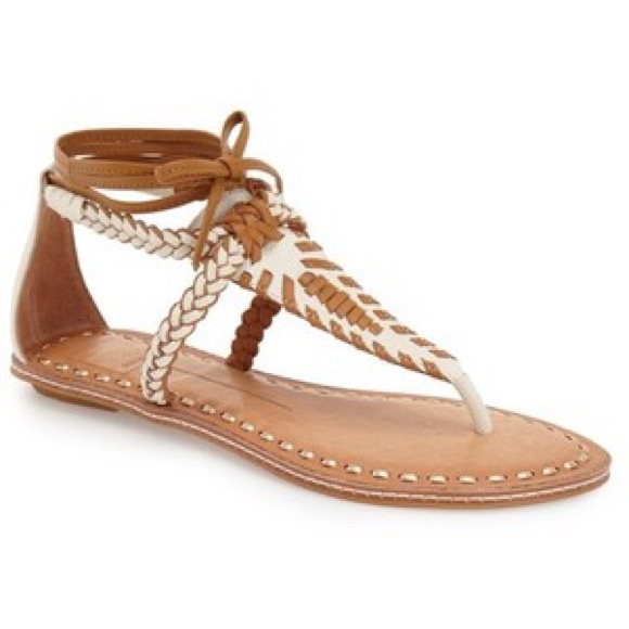 Dolce Vita Gladiador Leather Boho Braided Sandal