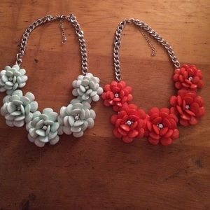 2 Flower necklaces