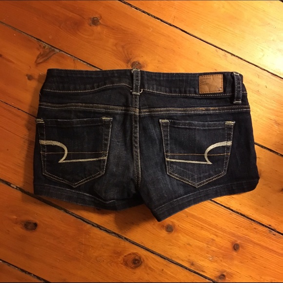 American Eagle Dark Wash Shorts - Picture 2 of 3