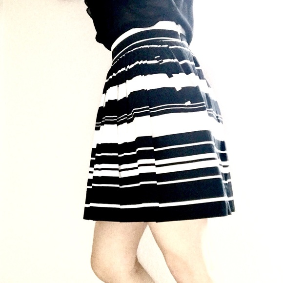 Banana Republic Striped A-Line Skirt