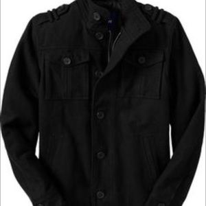 Black peacoat