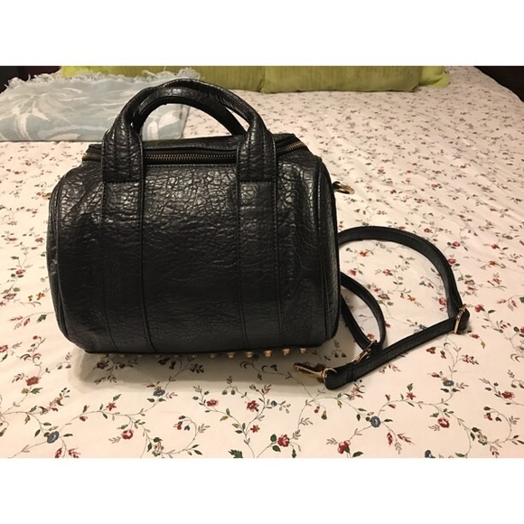 Black studded bag