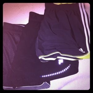 3 pair fitness shorts