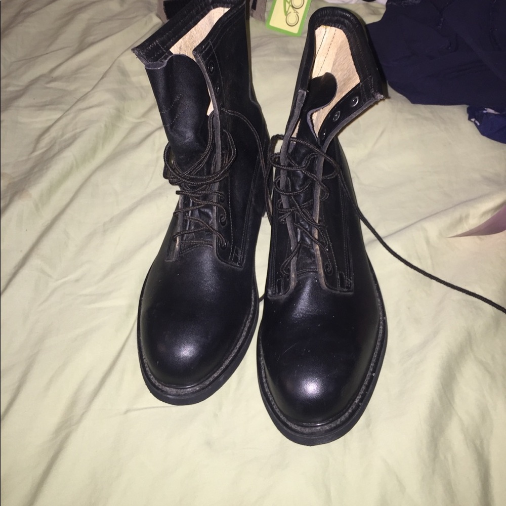 Wolverine Leather Steel Toe Boots.