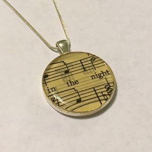 Sheet Music Necklace