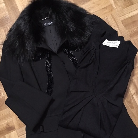 DOLCE&GABBANA Jacket/Fox collar