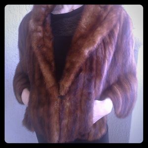 Vintage mink cape