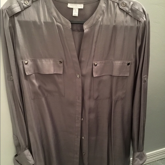Charter Club gray blouse - Size XL