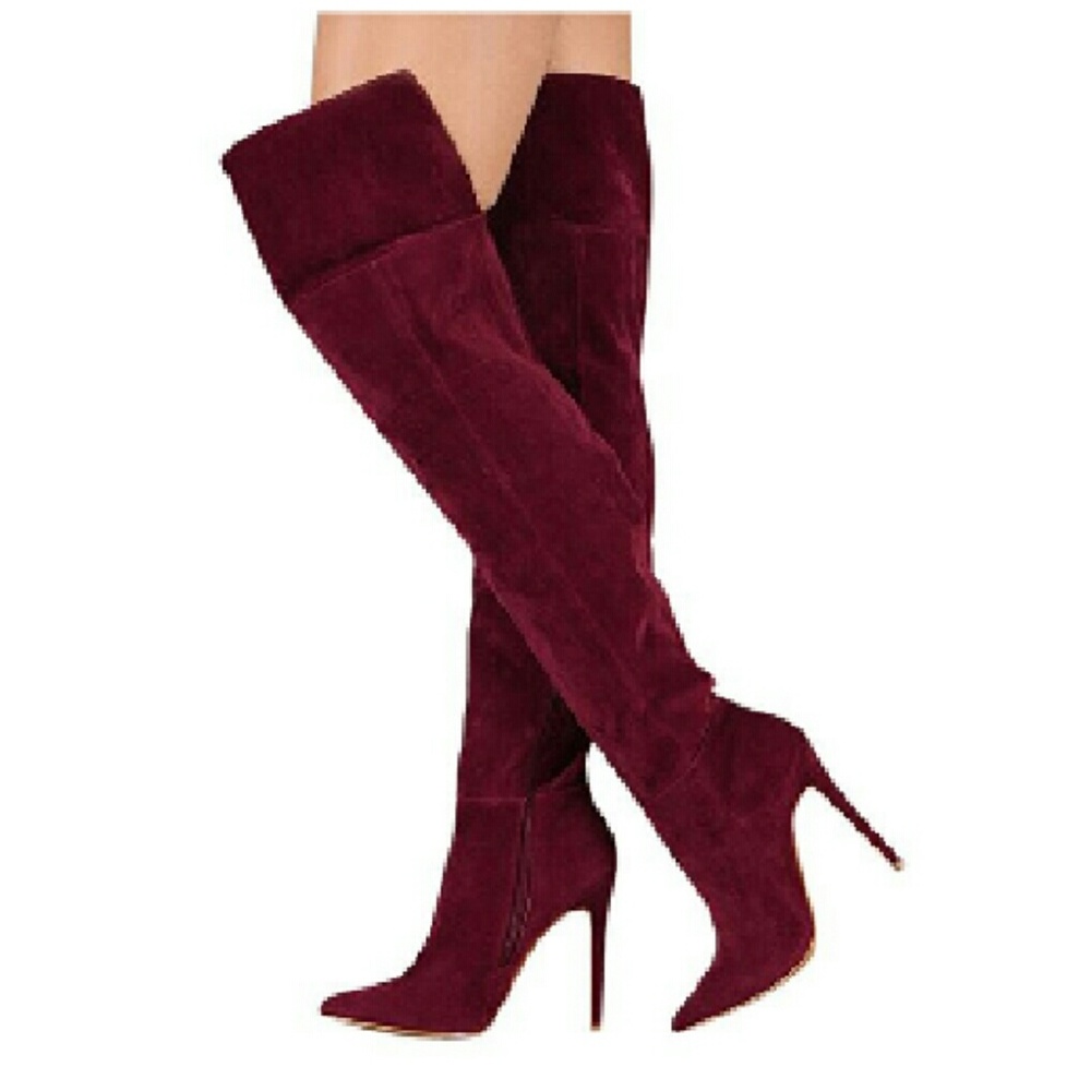 Over the knee thigh high boot