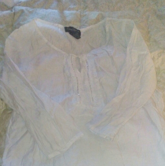 Clearance Price!!! Crisp white cotton tunic