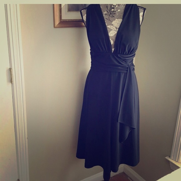 Black halter dress