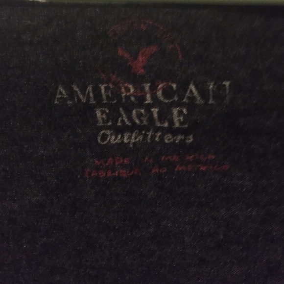 SOLD- American Eagle Boho Gray Crop Top Small - Picture 3 of 4