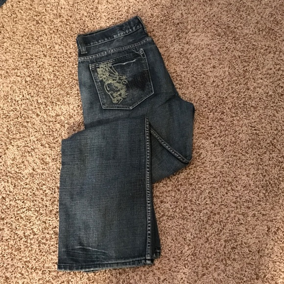 Helix boot cut jeans w/ embroidered back pocket