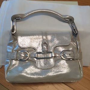 Jimmy Choo Lamé Tulita bag