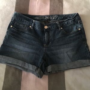 Express Jean Cuffed Shorts
