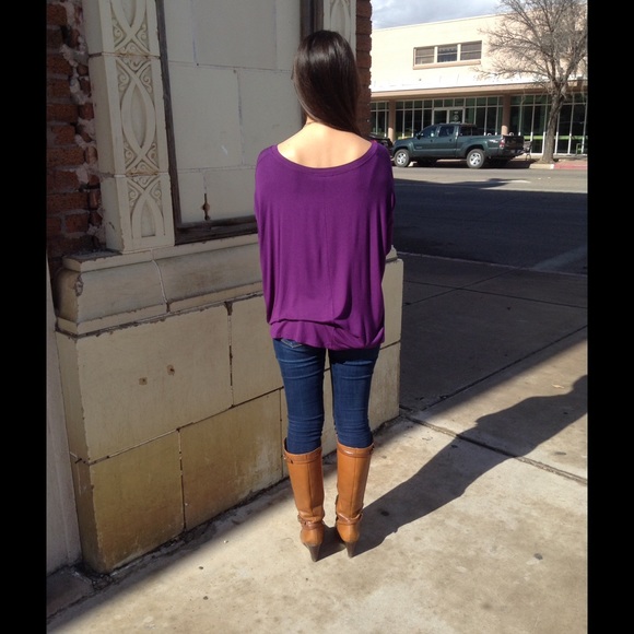 Long Sleeve Top-Purple Color - Picture 2 of 4
