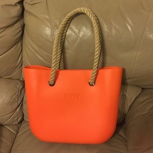 Orange Obag Shopping Tote Bag Made in Italy