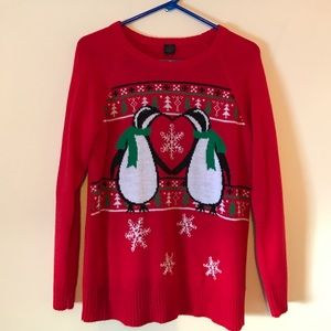 penguin christmas sweater