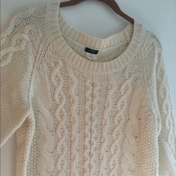 Jcrew Fisherman Sweater-Alpaca Wool Blend - Picture 1 of 3