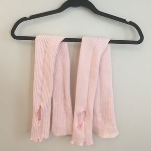 Pink dance leg warmers