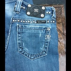 Miss Me Straight Leg Jeans - Size 25 x 32.5 inseam