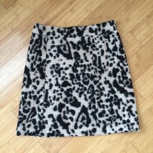 NWT Ann Taylor Cheetah Print Wool Skirt