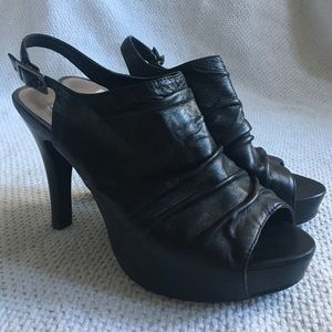 Steve Madden Leather Slingback Platform