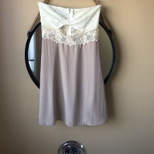 Strapless dress