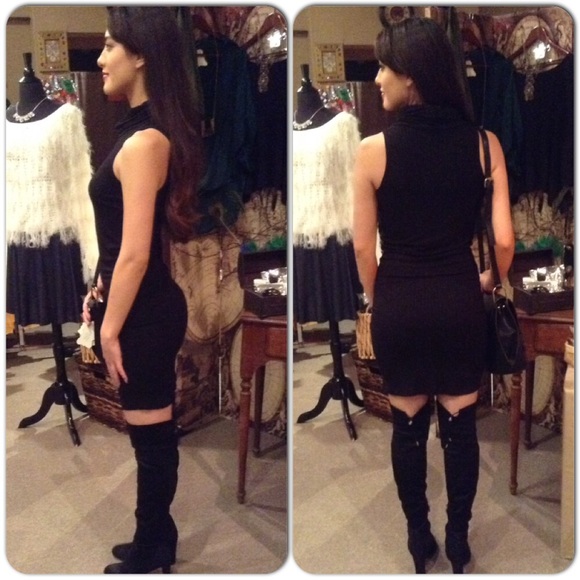 Cowl Neck Sleeveless Dress-LAST ONE - Picture 2 of 4