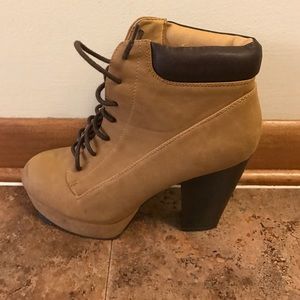 Lace-Up Combat Booties
