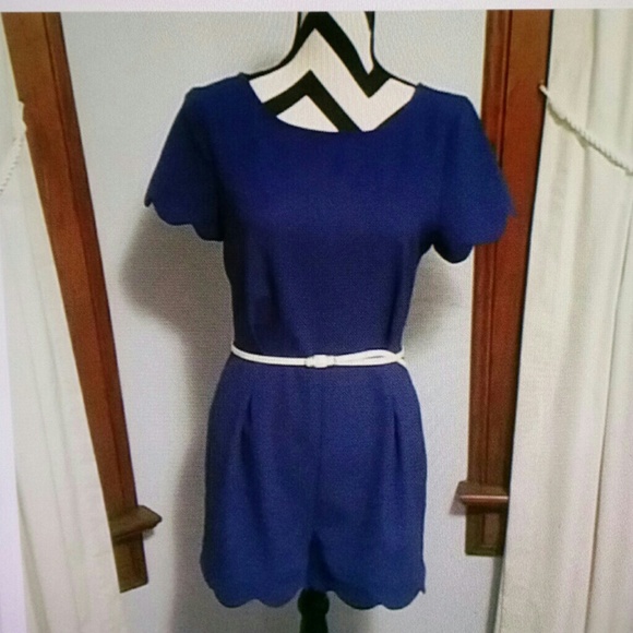Royal Blue Short Romper