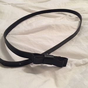 Black belt with bow