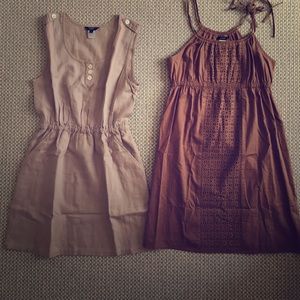 2 FOR 1!!! JCREW KHAKI AND BROWN DRESSES!!