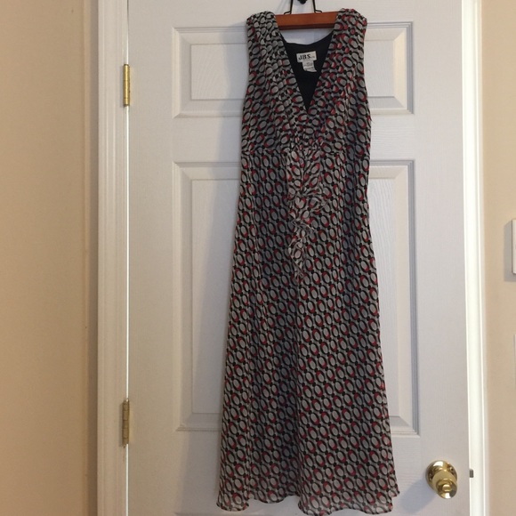 Red, Black & White Dress