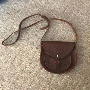 Real Leather Small Purse/ Satchel