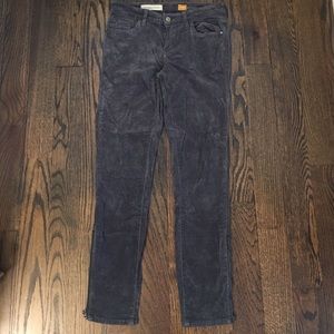 Pilcro grey corduroy skinny pants